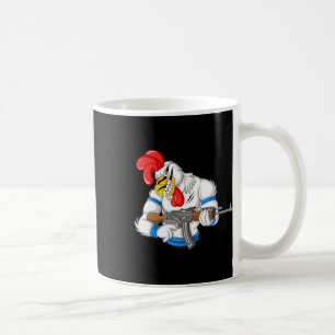 Angry Chicken Cartoon Weapon Rooster Funny Gun Far Coffee Mug