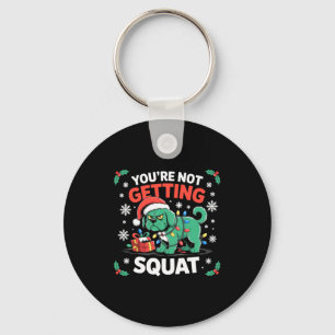 Angry Christmas Dog You're Not Getting Squat Holid Key Ring