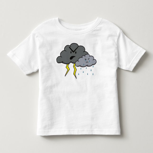 Angry Cloud Toddler T-Shirt (Front)