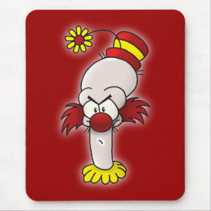 Angry Clown Mouse Mat