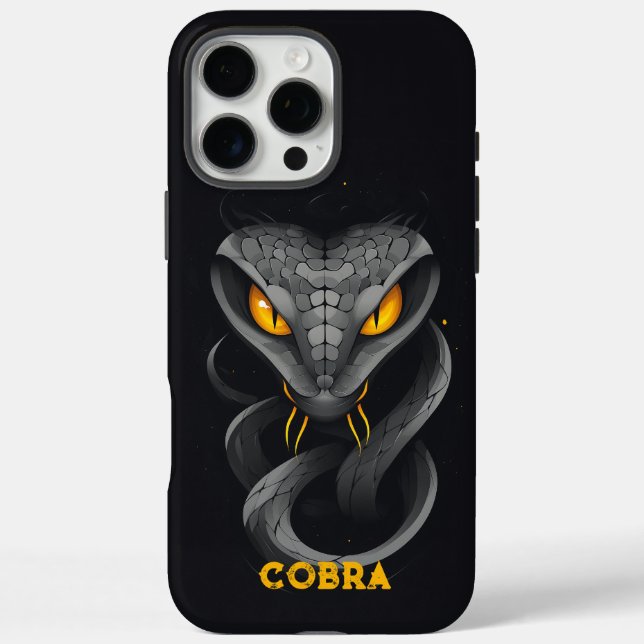Angry Cobra Black Case-Mate iPhone Case (Back)