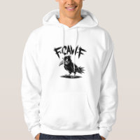 Angry Crow “F-CAW-F” – Edgy Cartoon Bird Design