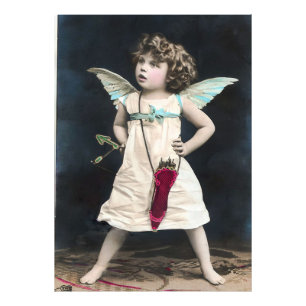 Angry Cupid Photo Print