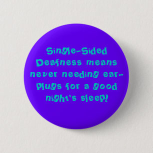 Angry Deaf: Good Night's Sleep with SSD 6 Cm Round Badge
