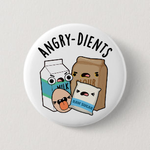 Angry-dients Funny Baking Pun  6 Cm Round Badge