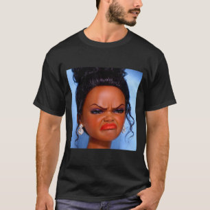 Angry disgusted black doll face meme Angry disgust T-Shirt