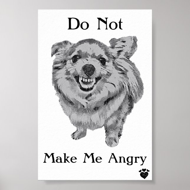Angry Dog Poster (Front)