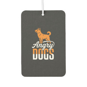 Angry Dogs Vector Mascot Car Air Freshener