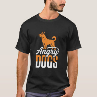 Angry Dogs Vector Mascot T-Shirt