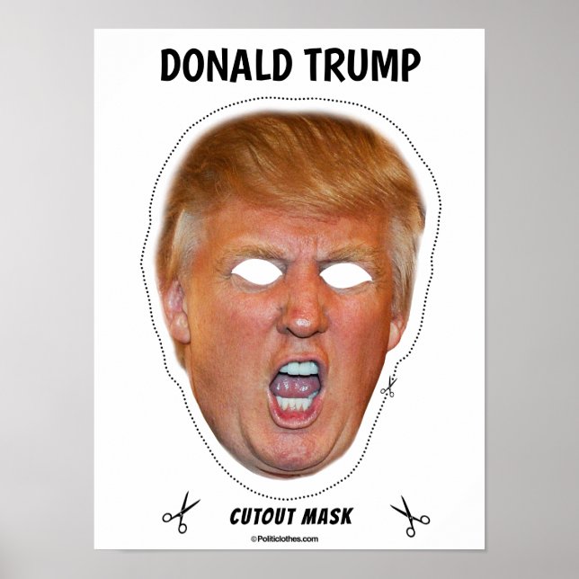 Angry Donald Costume Mask Poster (Front)