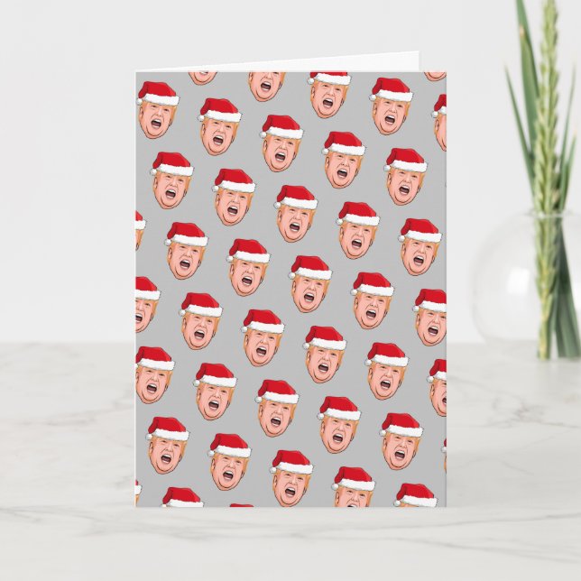 Angry Donald Trump Christmas Card (Front)