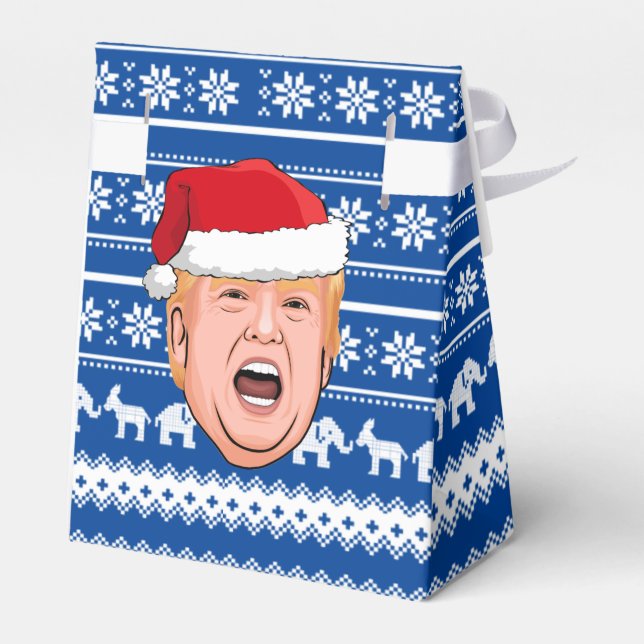 Angry Donald Trump Christmas Favour Box (Back Side)