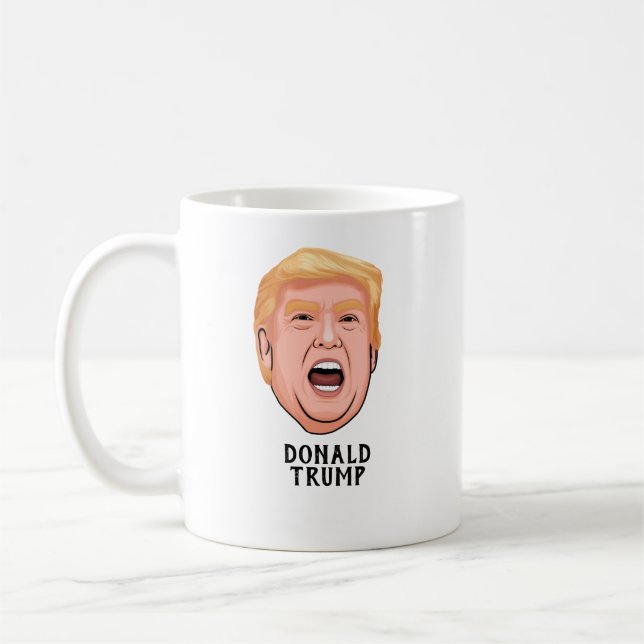 ANGRY DONALD TRUMP CUSTOM COFFEE MUG (Left)