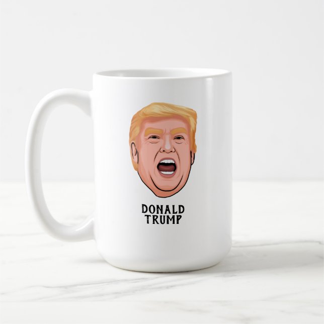 ANGRY DONALD TRUMP CUSTOM COFFEE MUG (Left)