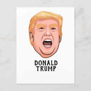 ANGRY DONALD TRUMP CUSTOM POSTCARD