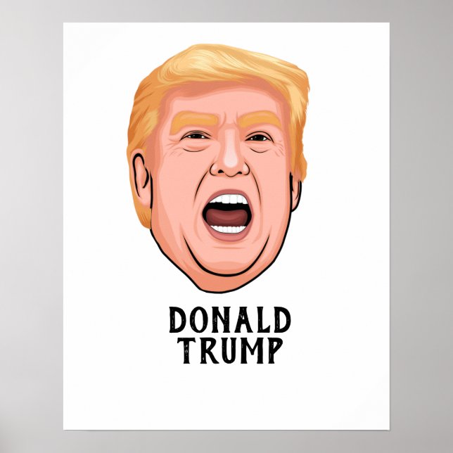 ANGRY DONALD TRUMP CUSTOM POSTER (Front)