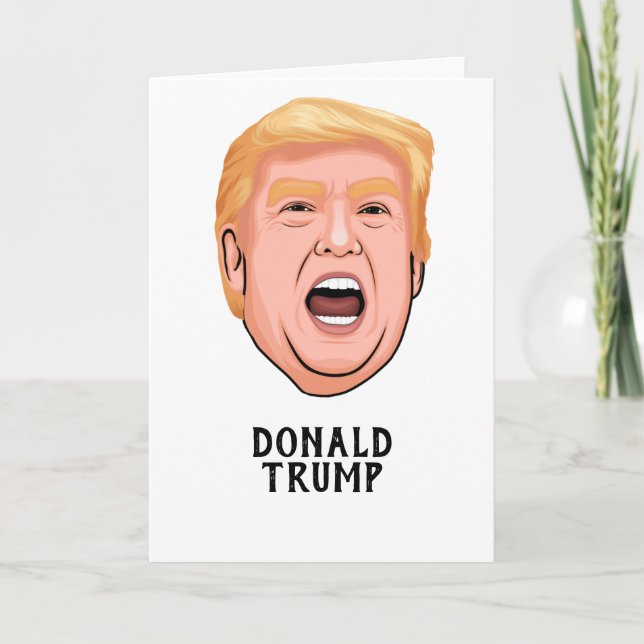 ANGRY DONALD TRUMP CUSTOM THANK YOU CARD (Front)