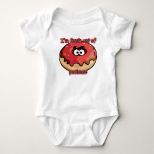Angry Donut: Fresh out of patience Baby Bodysuit