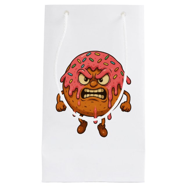 Angry Doughnuts Small Gift Bag (Front)