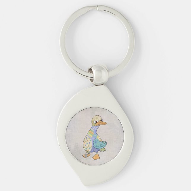 angry duck key ring (Front)