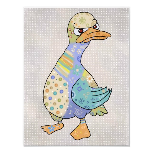 angry duck photo print (Front)
