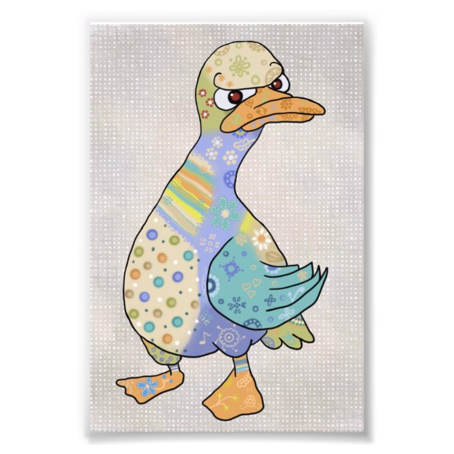 angry duck photo print (Front)