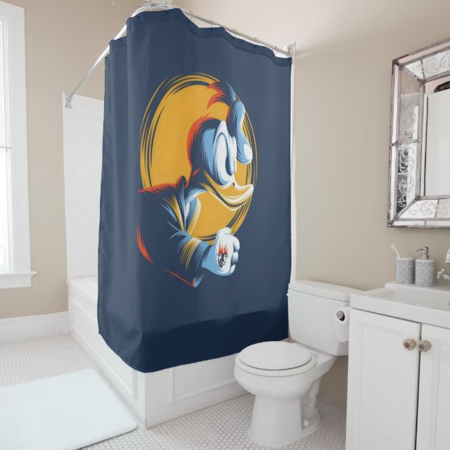  Angry Duck Shower Curtain (In Situ)