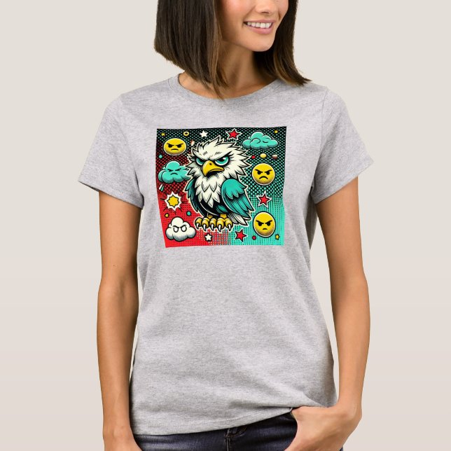 Angry Eagle  T-Shirt (Front)