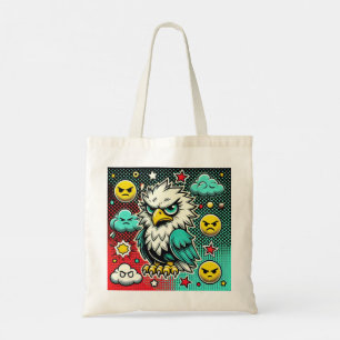 Angry Eagle Tote Bag