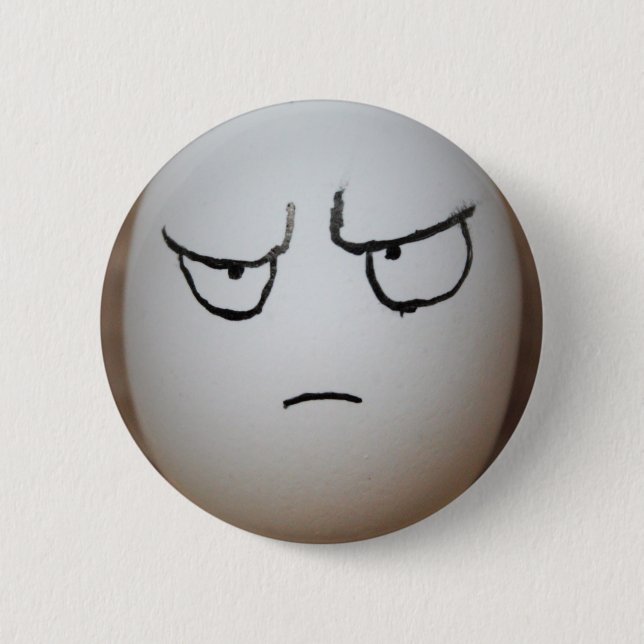 Angry Egg Button (Front)