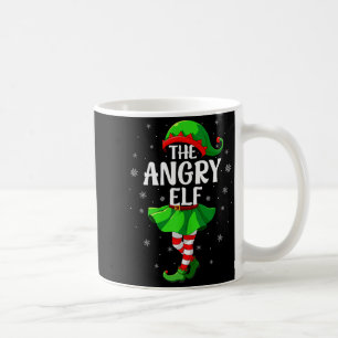 Angry Elf Christmas Girls Women Elf Squad Xmas Fam Coffee Mug