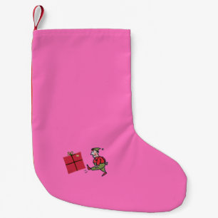 Angry Elf Christmas stocking small