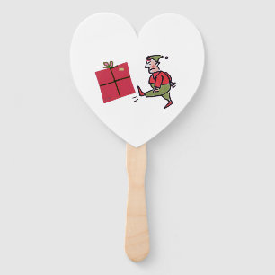 Angry Elf heart hand fans