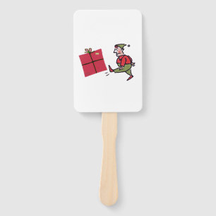 Angry Elf rectangle hand fans