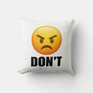 Angry Emoji Don't Pillow