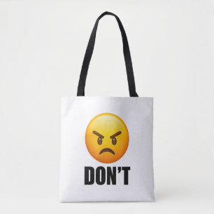 Angry Emoji DON'T Tote Bag