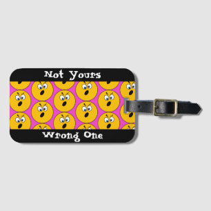 Angry Emojis "Not Yours, Wrong One" Luggage Tag