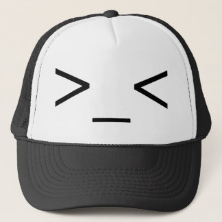 >_< Angry Emoticon Hat