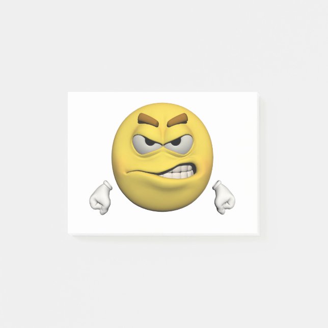 Angry emoticon post-it notes (Front)