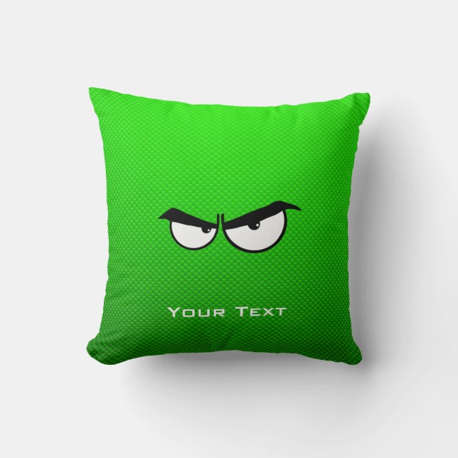 Angry Eyes; Green Cushion (Front)