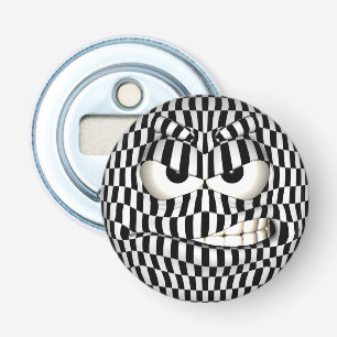 Angry Face Emoticon Bottle Opener