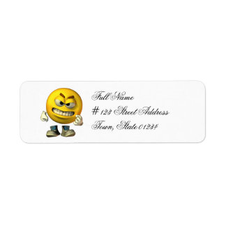 Angry Face Mailing Labels