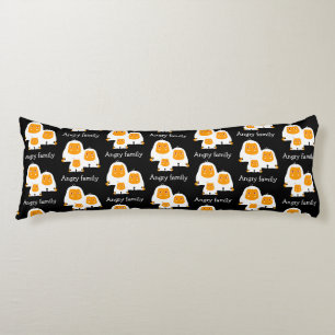 Angry family Monkeys design Body Cushion