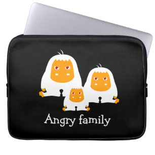 Angry family Monkeys design Laptop Sleeve