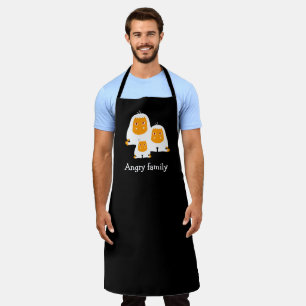 Angry family Monkeys design T-Shirt Bath Mat Apron
