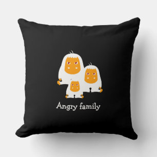 Angry family Monkeys design T-Shirt Bath Mat Cushion