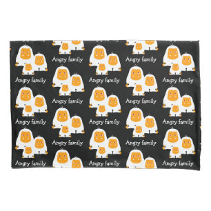 Angry family Monkeys design T-Shirt Bath Mat Pillowcase