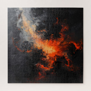 Angry Feelings Abstract Art Jigsaw Puzzle