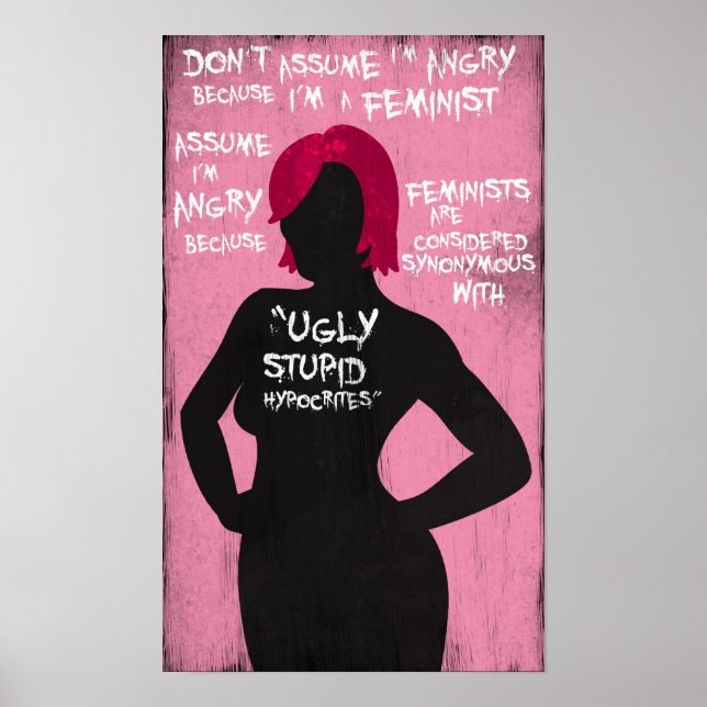 Angry Feminist Poster (Front)