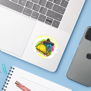 Angry Fish Taco Monster Sombrero Foodie Design
